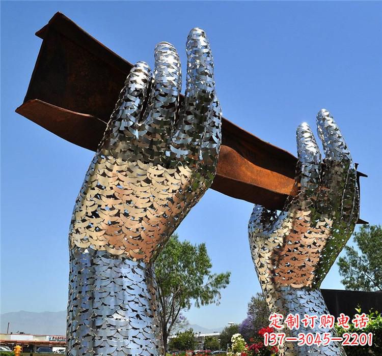 大同不锈钢景区拱门雕塑