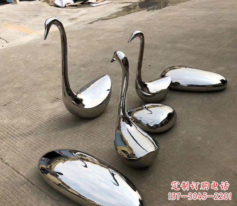 大同不锈钢镜面鹅卵石座椅