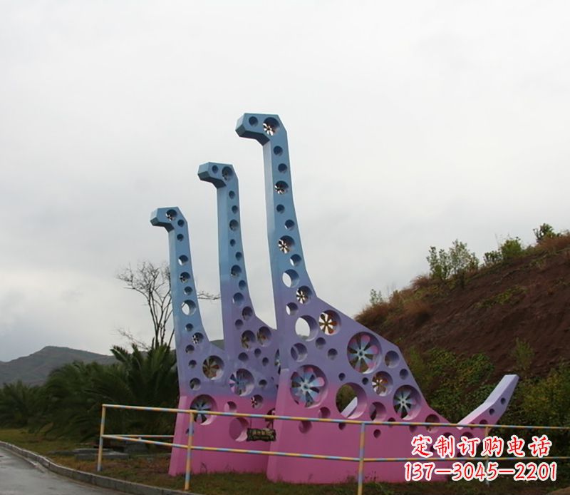 大同不锈钢恐龙雕塑精致的古代艺术