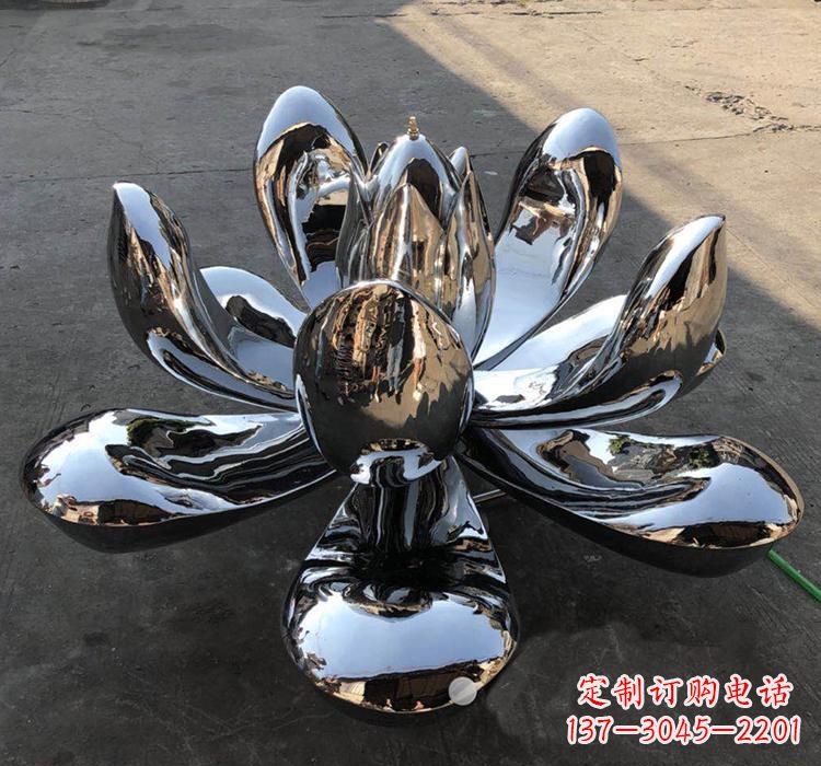 大同不锈钢莲花雕塑精美优雅