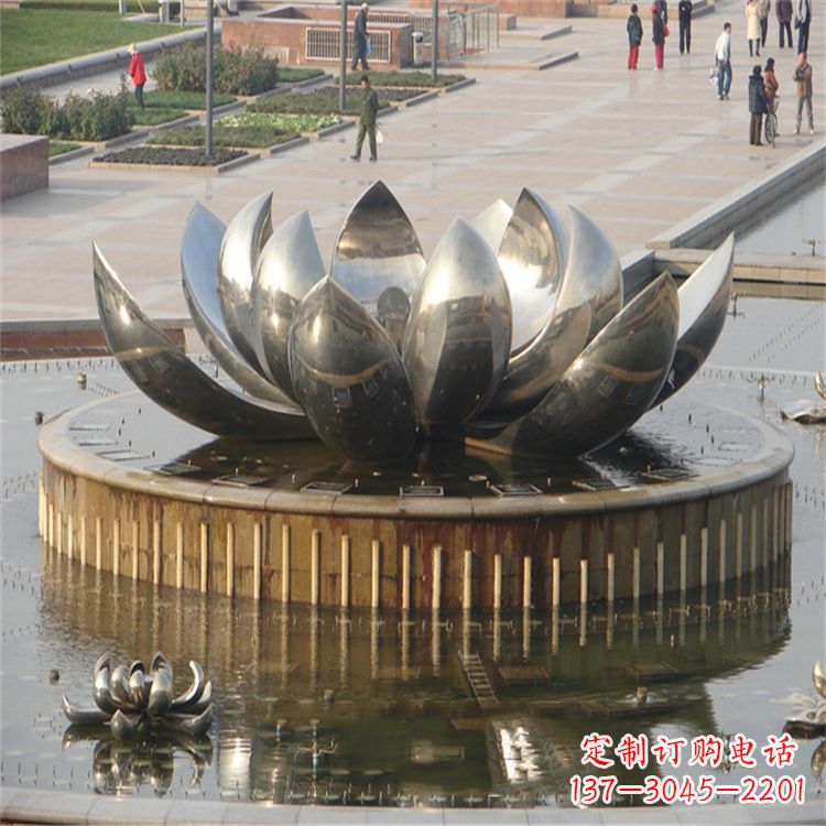 大同不锈钢莲花喷泉——艺术与美的完美结合