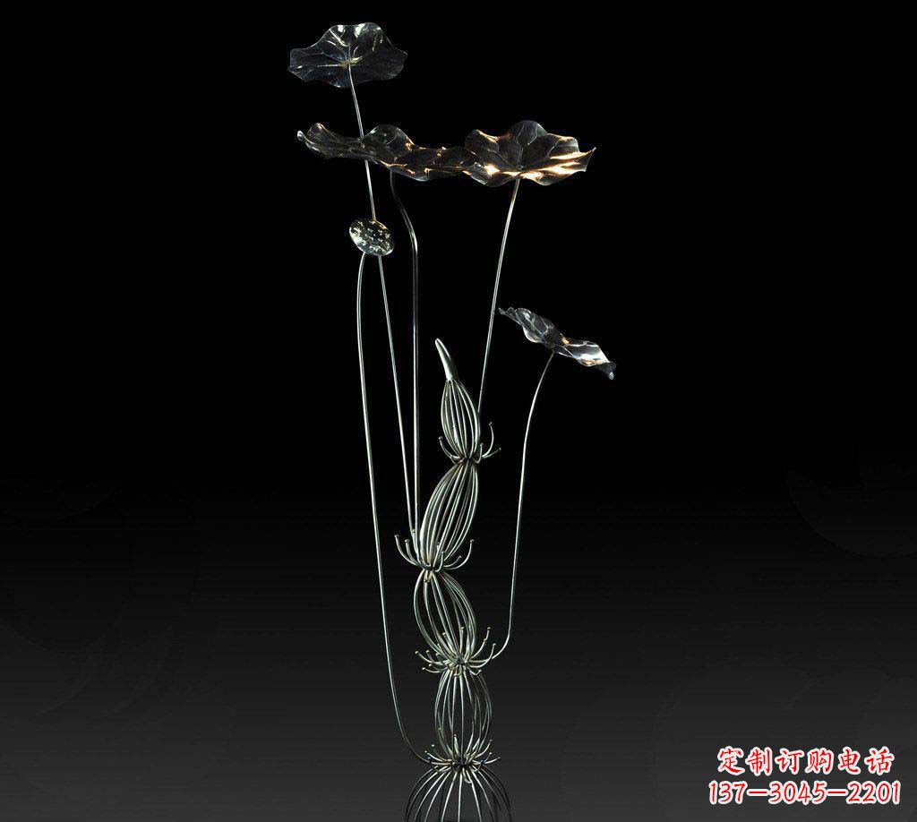 大同不锈钢荷叶雕塑精致优雅的艺术宝藏