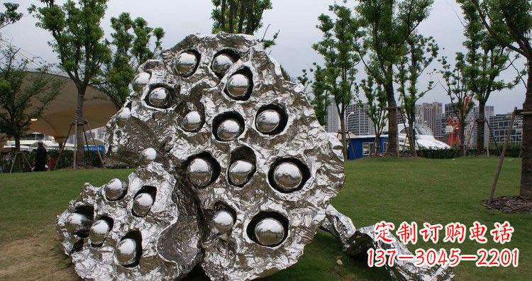 大同不锈钢莲蓬精美雕塑铸就华丽景观