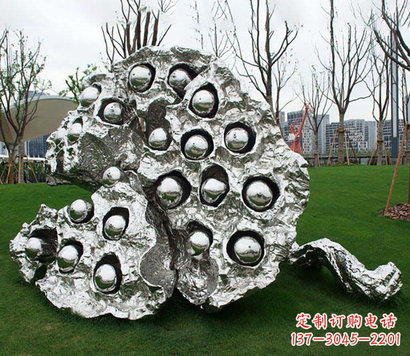 大同不锈钢莲蓬植物雕塑