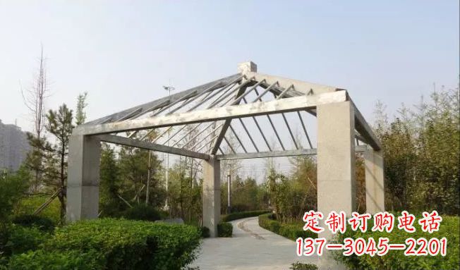 大同不锈钢凉亭雕塑点缀公园景观