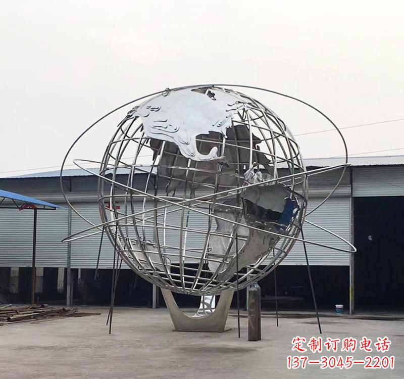 大同不锈钢镂空地球雕塑