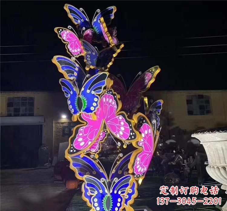 大同不锈钢镂空蝴蝶雕塑——自由自在的艺术风景