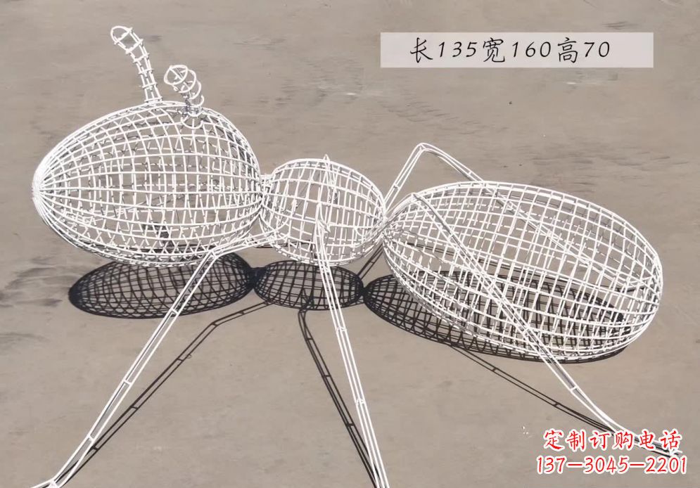 大同不锈钢镂空蚂蚁雕塑艺术精美的象征