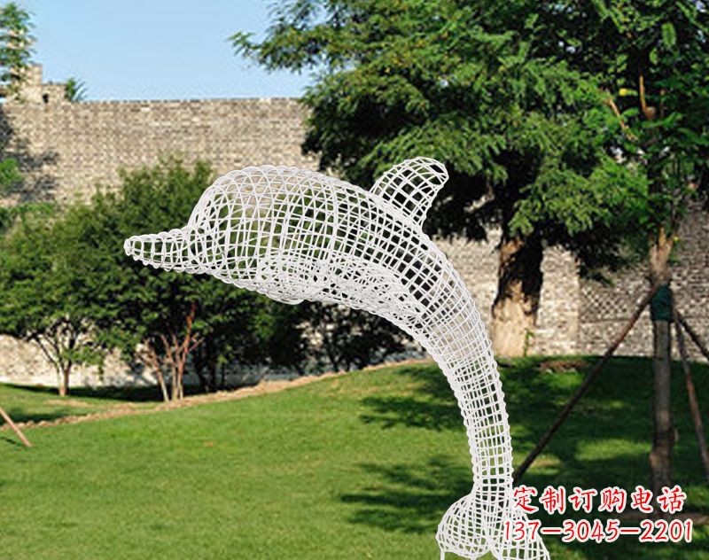 大同不锈钢海豚雕塑让海洋之美永存