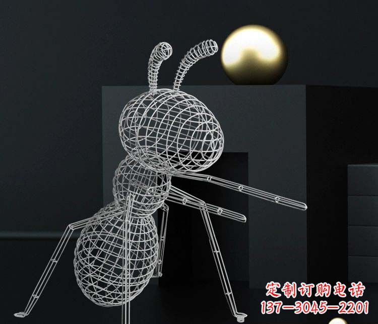 大同不锈钢镂空蚂蚁雕塑艺术与科技的结合