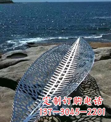 大同不锈钢镂空树叶景观雕塑精致而又充满灵性