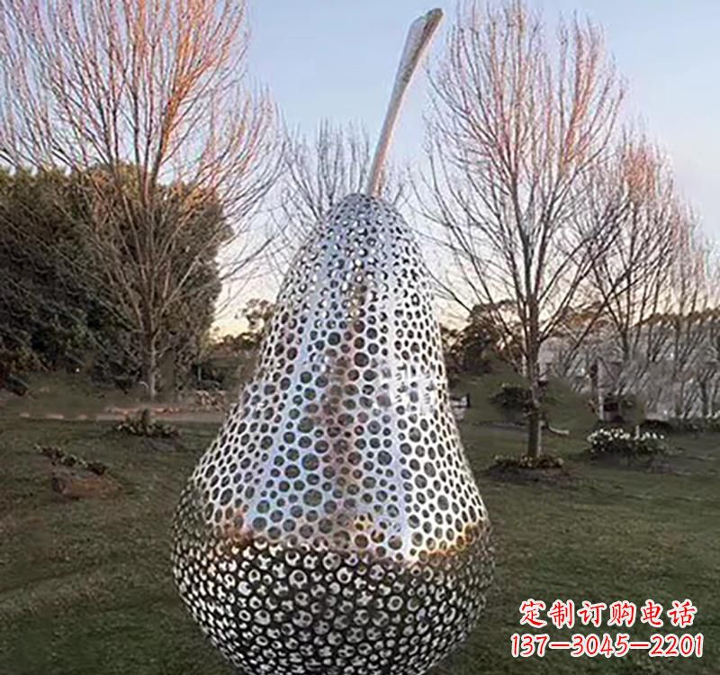 大同不锈钢镂空水果雕塑精美绝伦