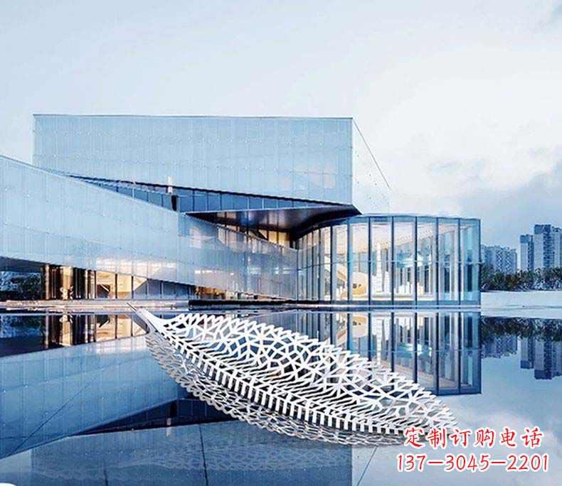 大同不锈钢树叶雕塑——精美绝伦
