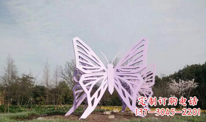 大同不锈钢蝴蝶雕塑美丽的艺术装点