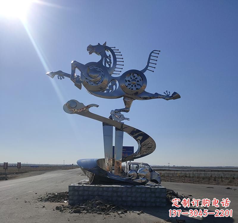 大同不锈钢马踏飞燕城市雕塑