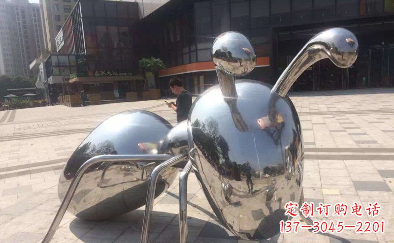 大同不锈钢蚂蚁景观雕塑