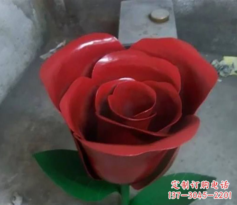 大同不锈钢玫瑰花雕塑