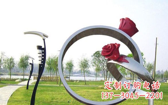 大同不锈钢玫瑰花戒指