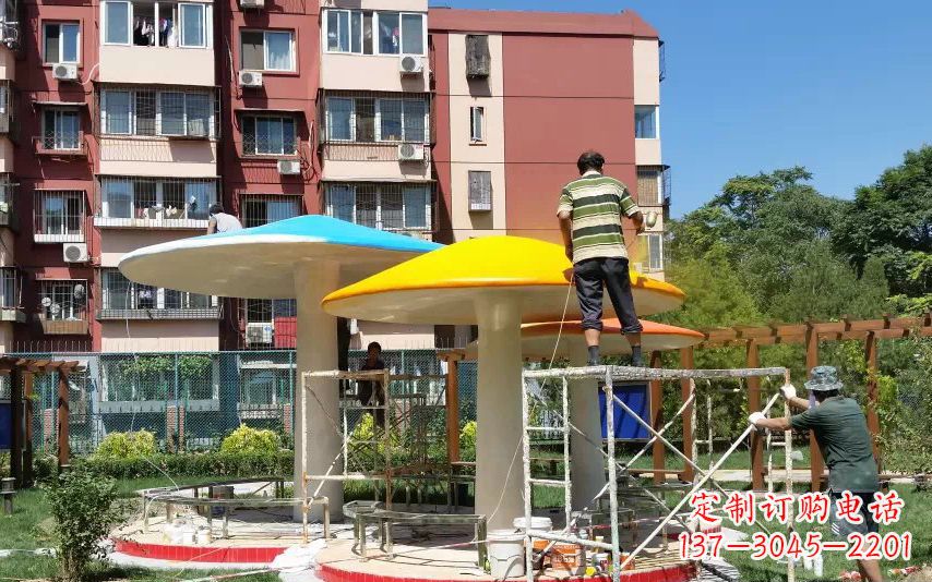 大同不锈钢蘑菇凉亭雕塑