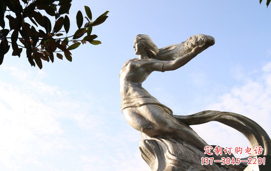 大同不锈钢女娲神话人物雕塑