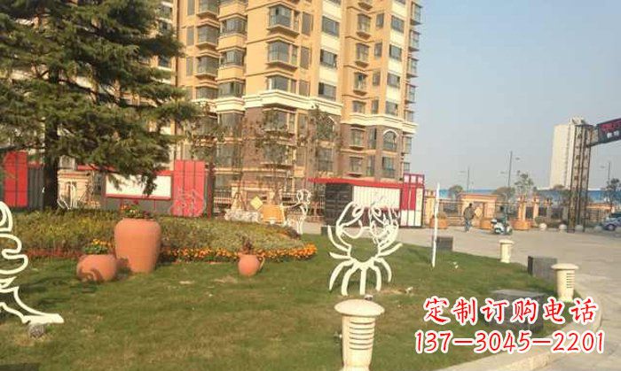 大同不锈钢螃蟹动物雕塑