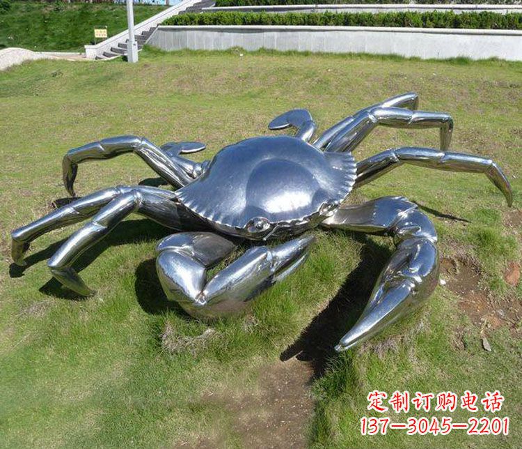大同不锈钢螃蟹公园景观雕塑