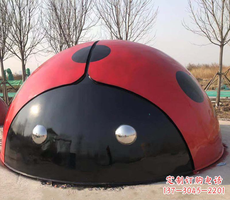 大同不锈钢瓢虫雕塑精致的艺术之美