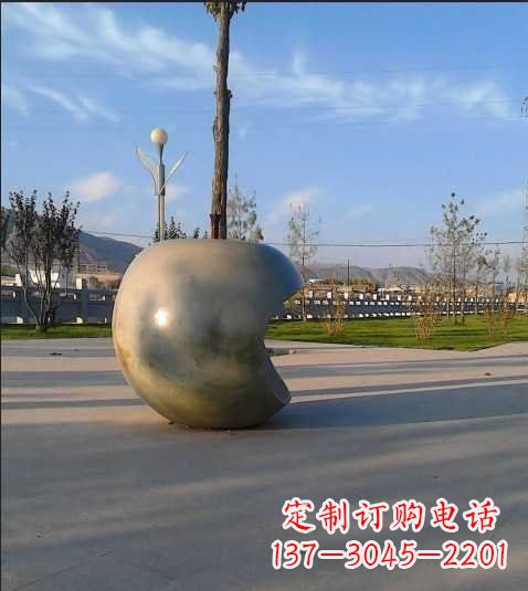 大同不锈钢苹果雕塑艺术与现实的完美结合