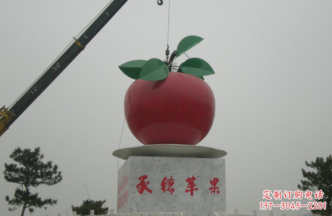 大同不锈钢苹果雕塑精美绝伦的艺术杰作