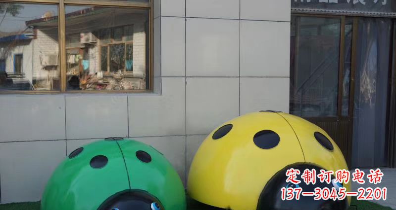 大同不锈钢七星瓢虫雕塑公园动物雕塑