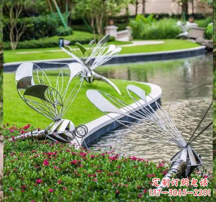 大同不锈钢蜻蜓一件完美的动物雕塑