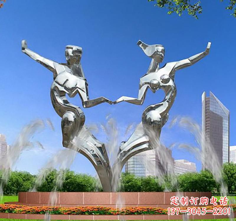 大同不锈钢情侣人物雕塑