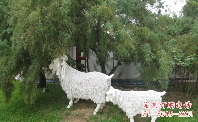 大同不锈钢山羊动物雕塑