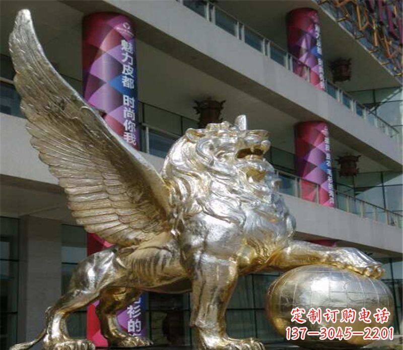 大同不锈钢狮子雕塑象征力量与美