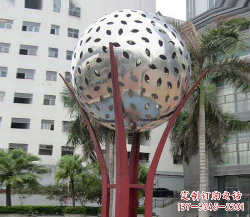 大同镂空树叶雕塑——给校园景观增添灵动之美