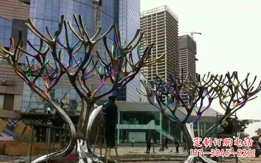 大同不锈钢树枝景观雕塑