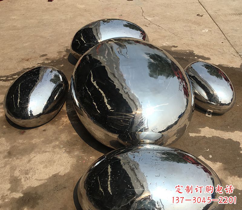 大同不锈钢水滴抽象雕塑