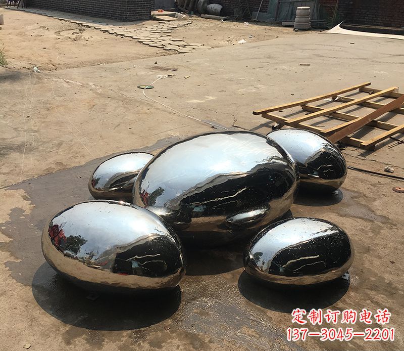 大同不锈钢水滴创造景观雕塑