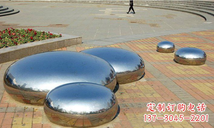 大同不锈钢水滴雕塑 (2)
