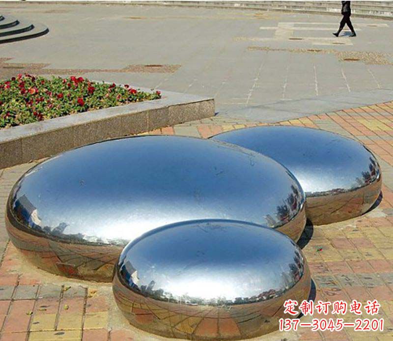 大同不锈钢水滴校园雕塑