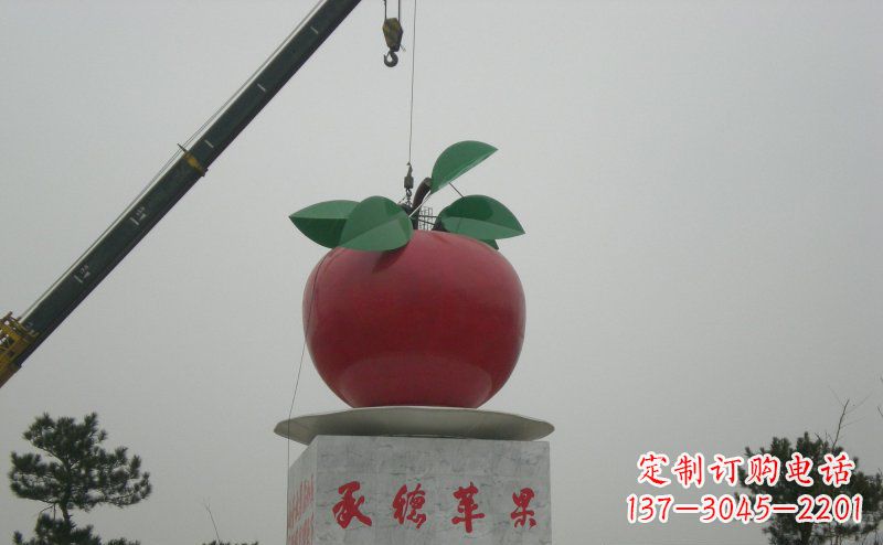 大同不锈钢苹果雕塑艺术与美学的完美结合