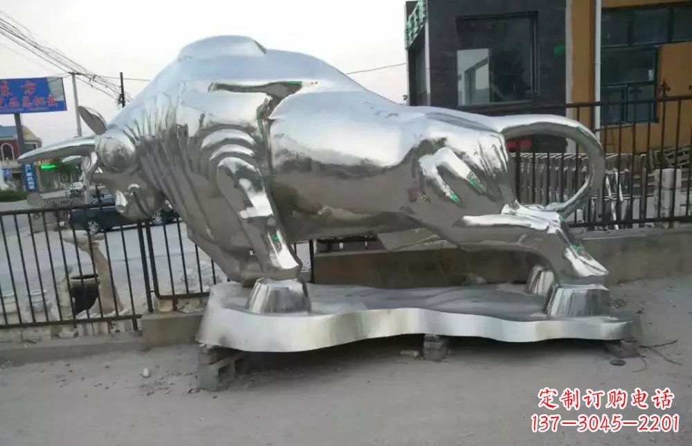 大同不锈钢纪念拓荒牛雕塑