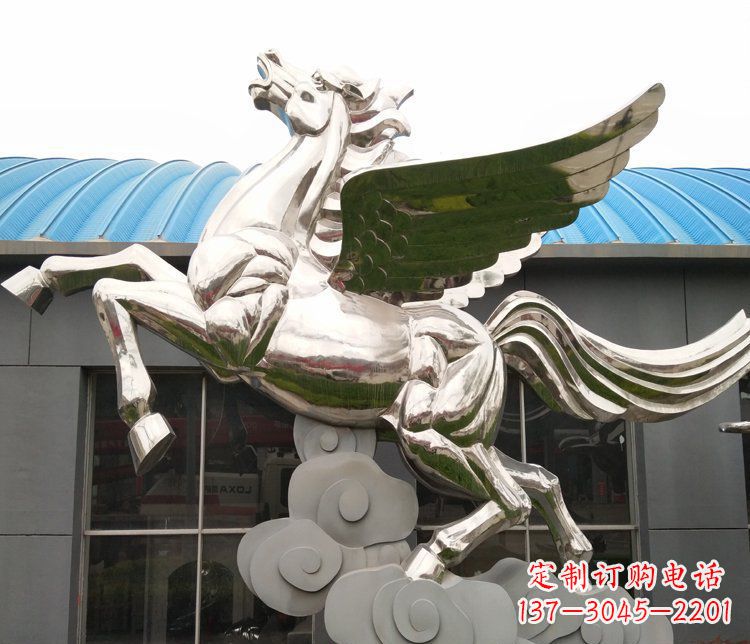 大同不锈钢踏云的飞马城市雕塑