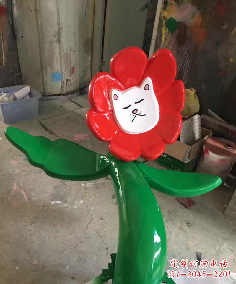 大同不锈钢太阳花雕塑美丽的景观装饰