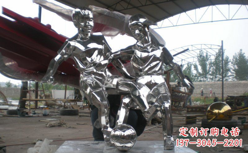 大同不锈钢足球雕塑
