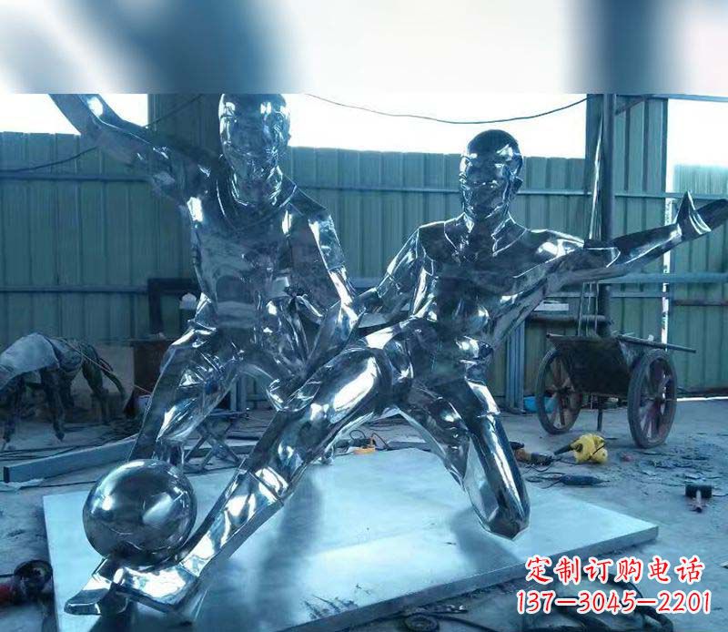 大同不锈钢足球雕塑精美的足球景观