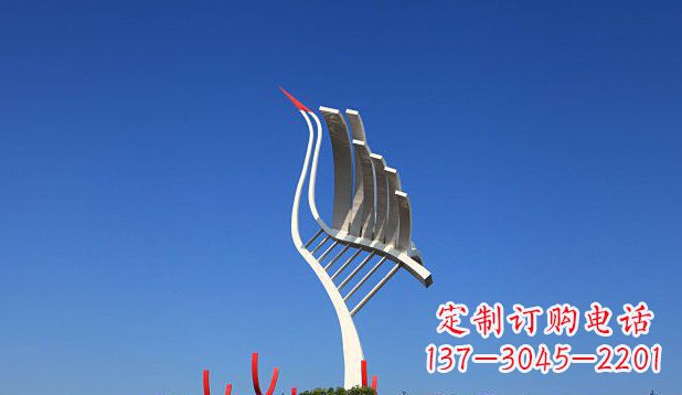 大同不锈钢天鹅丹顶鹤仙鹤雕塑