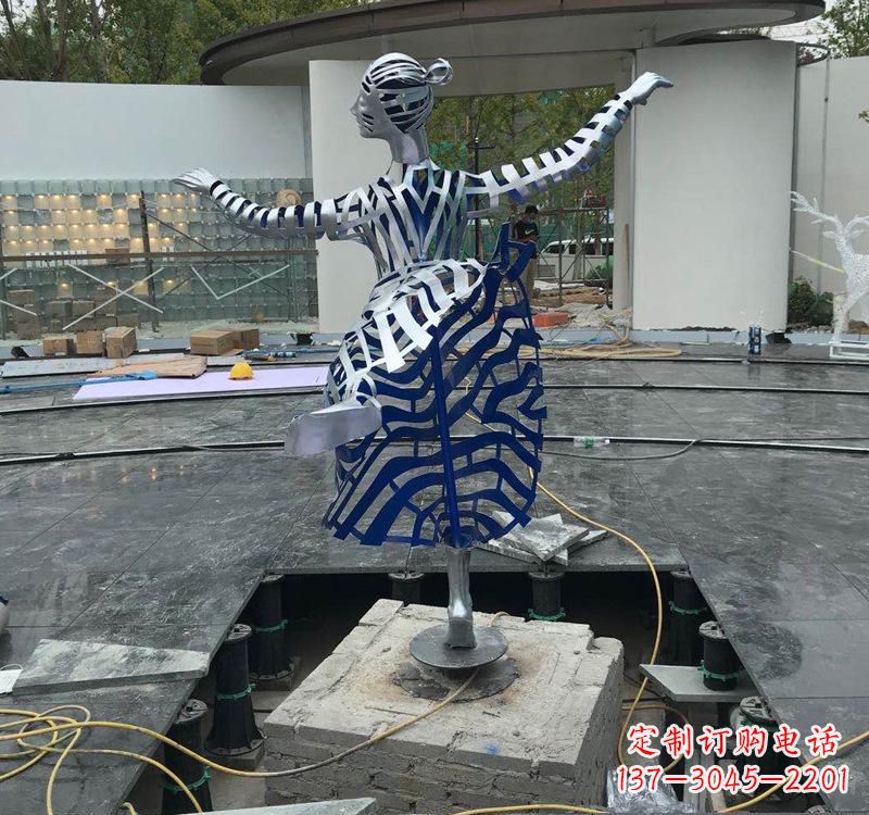 大同不锈钢跳舞女孩雕塑