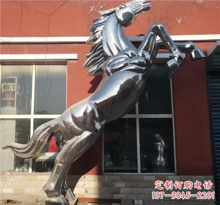 大同不锈钢跳跃马雕塑