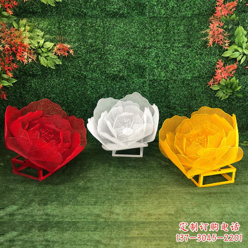 大同不锈钢玫瑰雕塑精致的艺术品